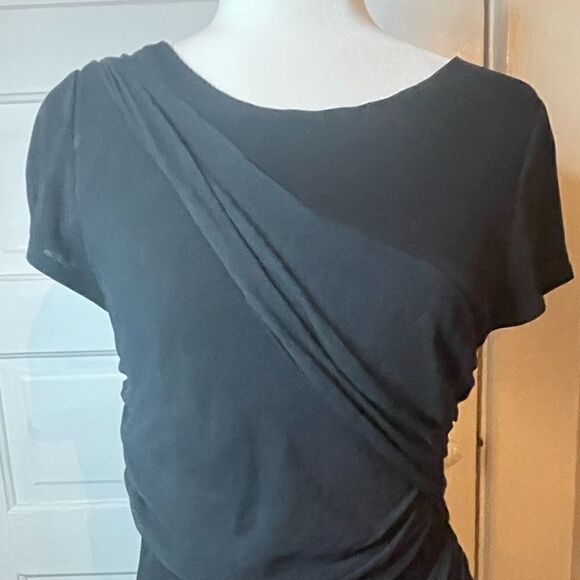 Alice + Olivia Chiffon Drape Sheath Dress - Picture 4 of 15